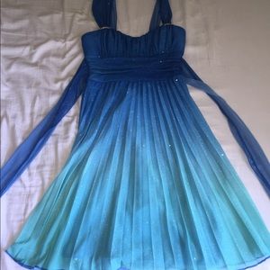Blue ombré dress